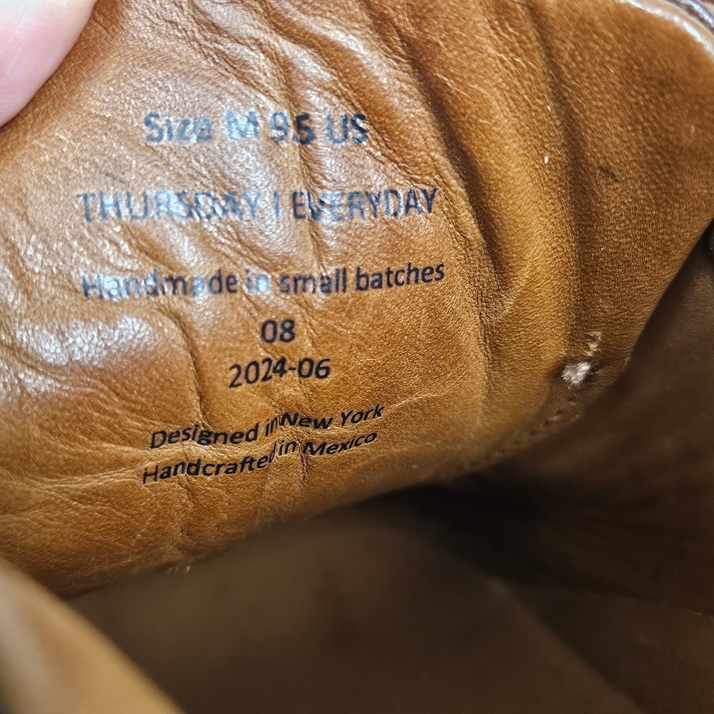 Thursday Boot Co Premier Low Top Mens Brown Leather Sneakers Size 9.5 US - Picture 7 of 13